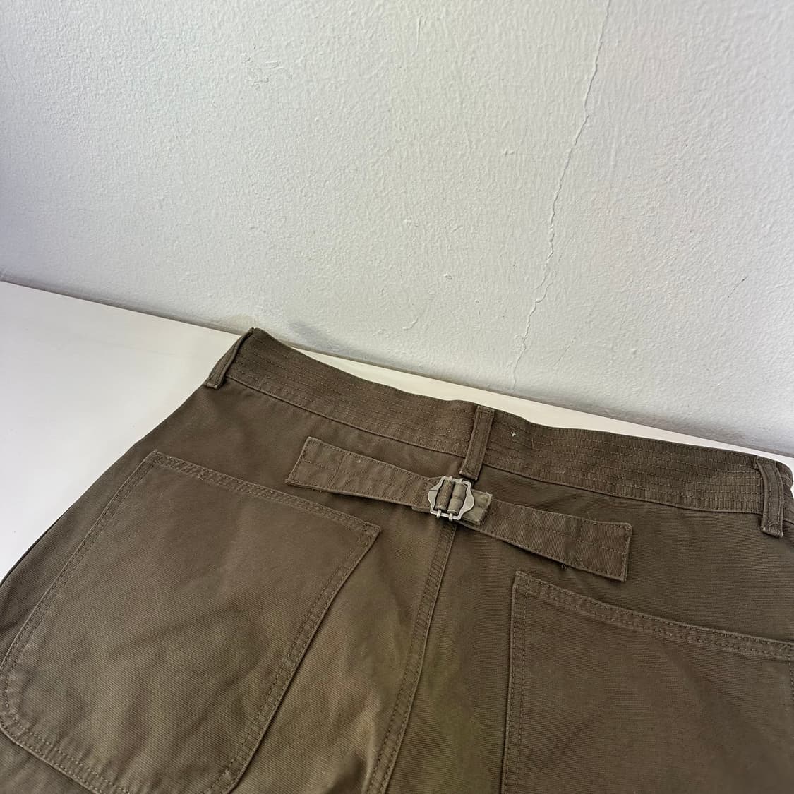 L 커먼웨어 카키 레귤러핏 신치백 초어코튼 버튼플라이 퍼티그팬츠 상품이미지7