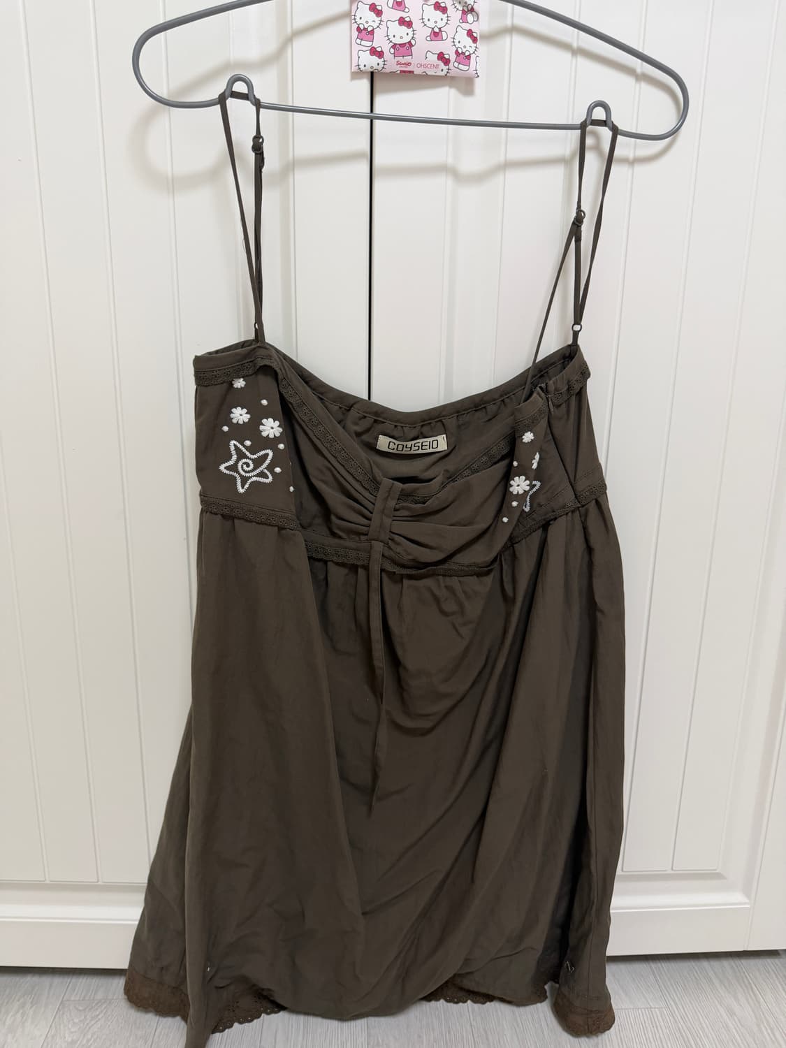 코이세이오 solar stitch sleeveless brown 상품이미지1