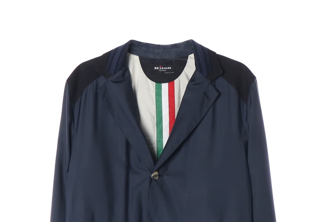 [M]키톤 실크100% 네이비 블레이저 자켓 싱글브레스티드재킷
 상품이미지2