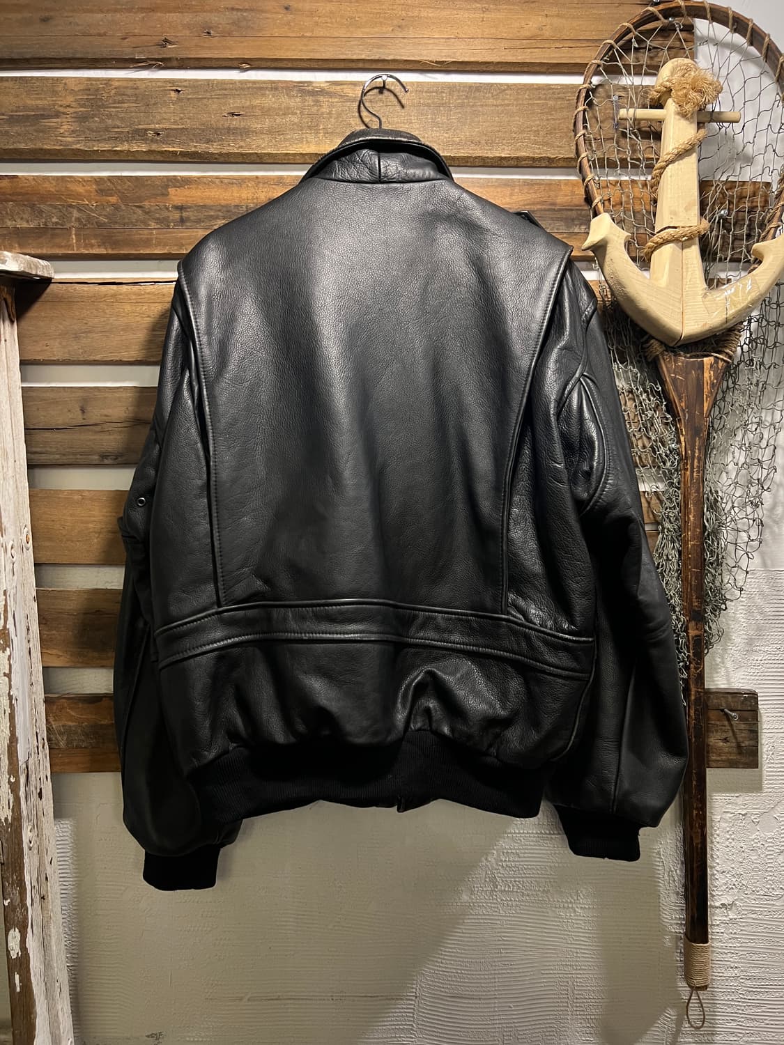 [L]90's USA 빈티지 리얼레더 G-1 플라이트 자켓 상품이미지7