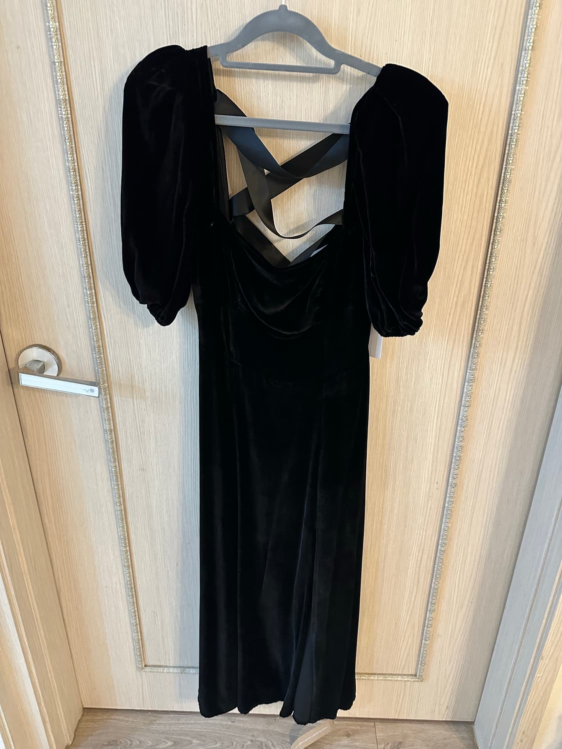 Reformation 리포메이션 조셀린 벨벳 사이드슬릿 드레스 2 상품이미지6