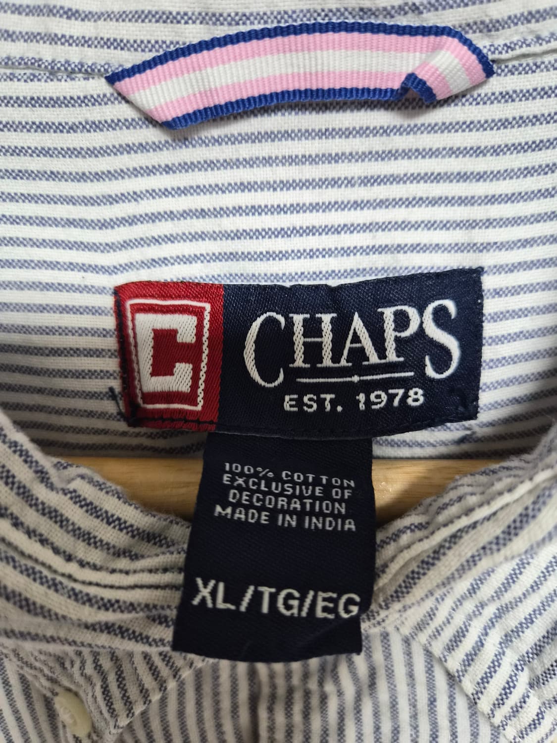 챕스Chaps 옥스포드 스트라이프 셔츠 XL - S363 상품이미지4