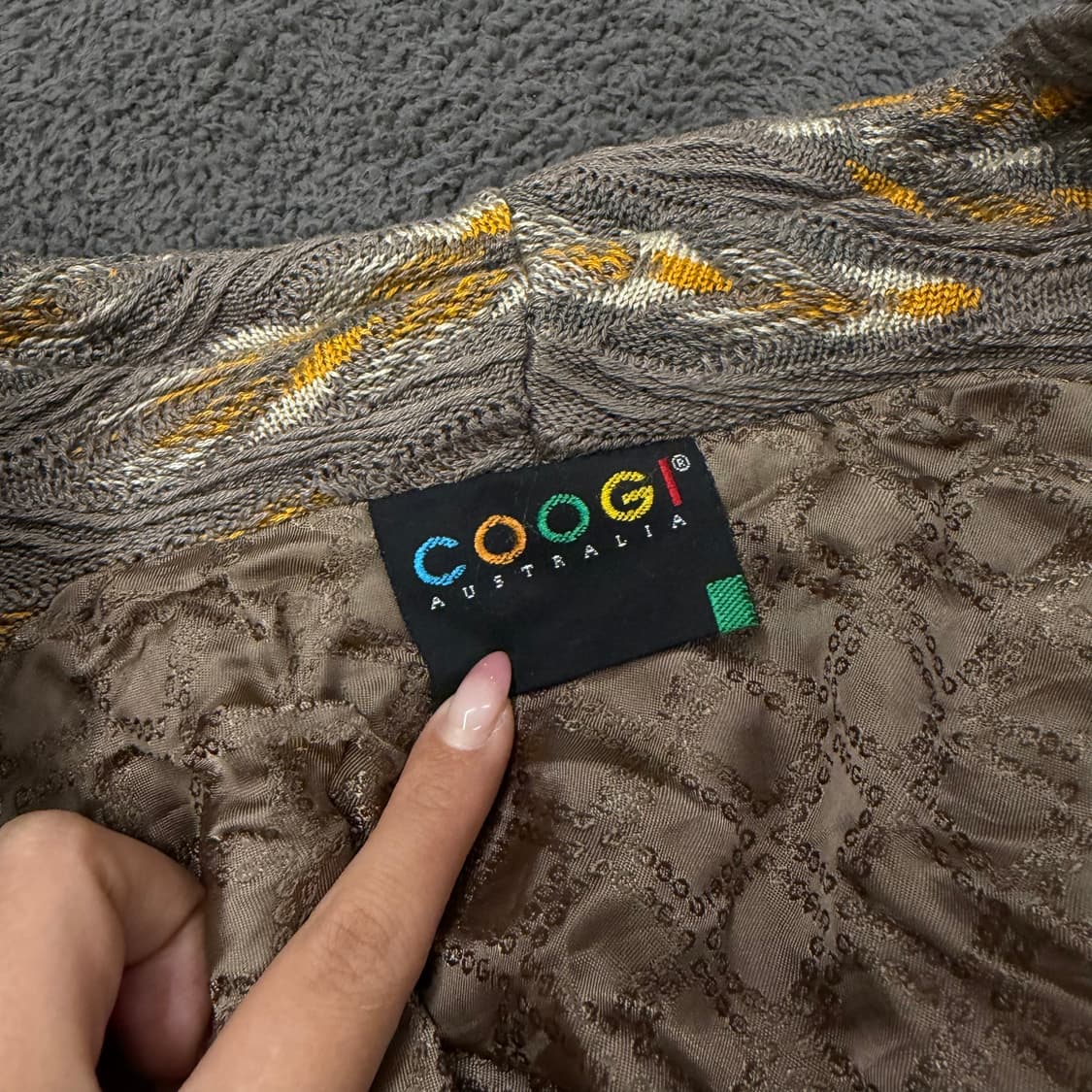 [정품] 쿠지 빈티지 케이블 니트 가디건 상품이미지5