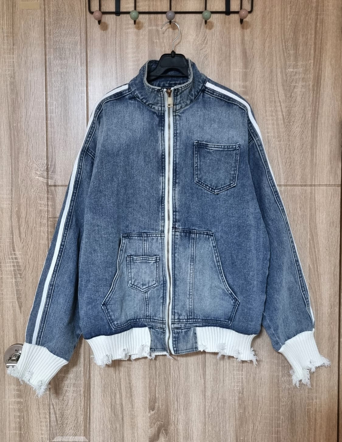 니트 빈티지 데님자켓 상품이미지2