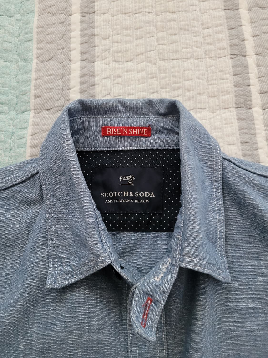 스카치앤소다 Scotch&Soda. 샴브레이 워크셔츠. L 100사이즈 상품이미지3