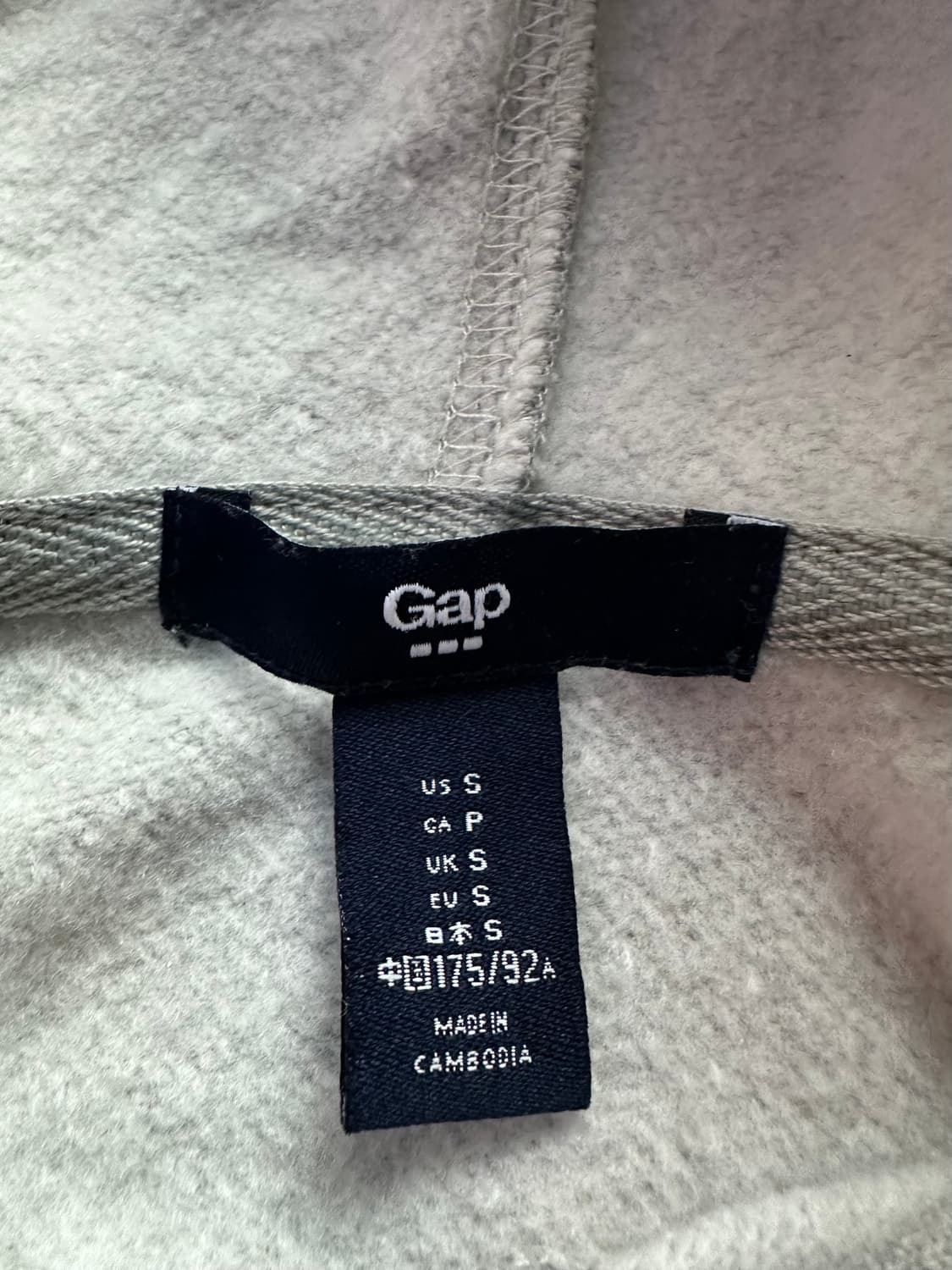  갭 그레이 후드티 상품이미지2