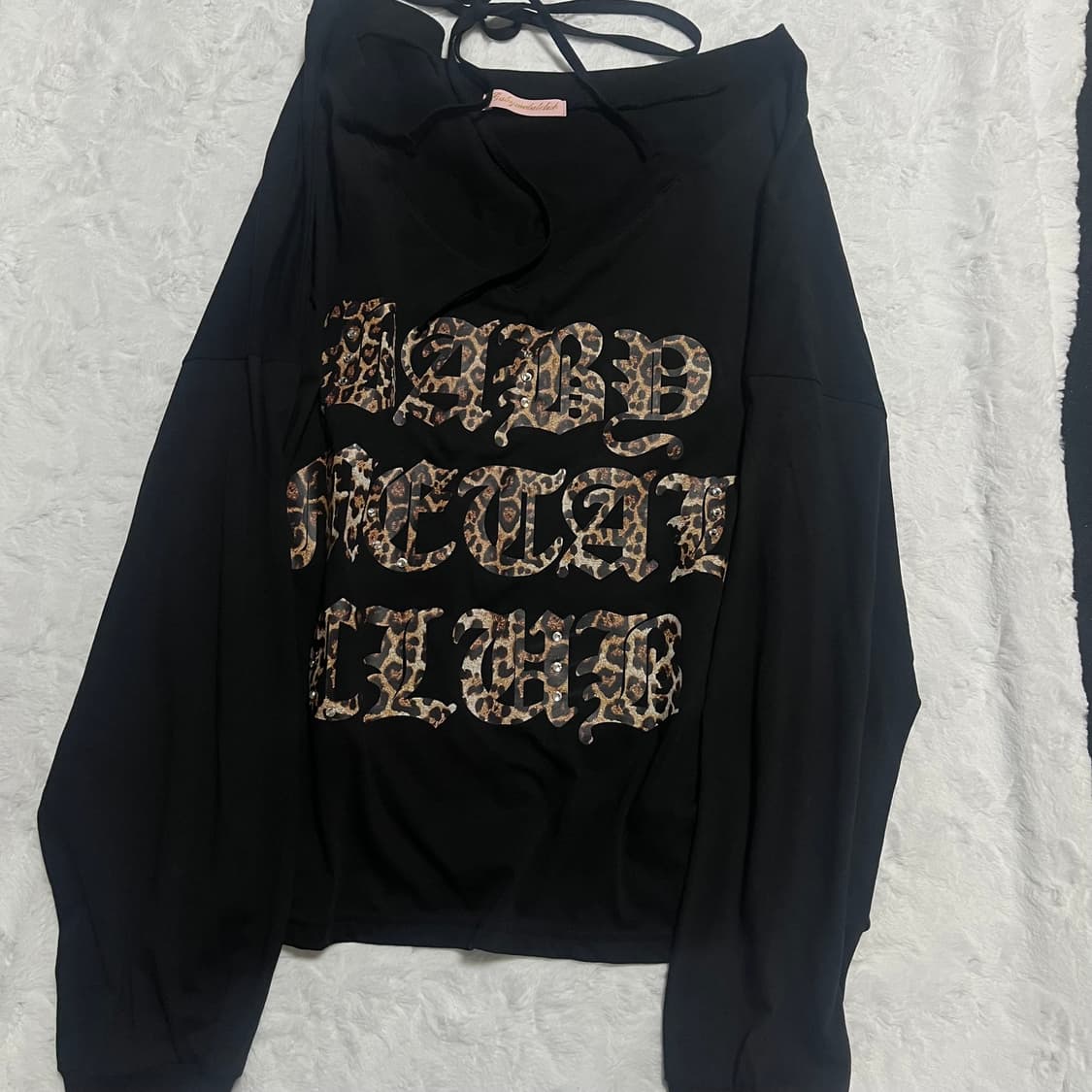 베메클 갸루 로고 스트링티 블랙 상품이미지2