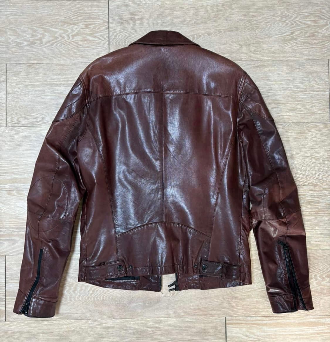 Armani Exchange Leather Motorcycle Jacke 상품이미지4