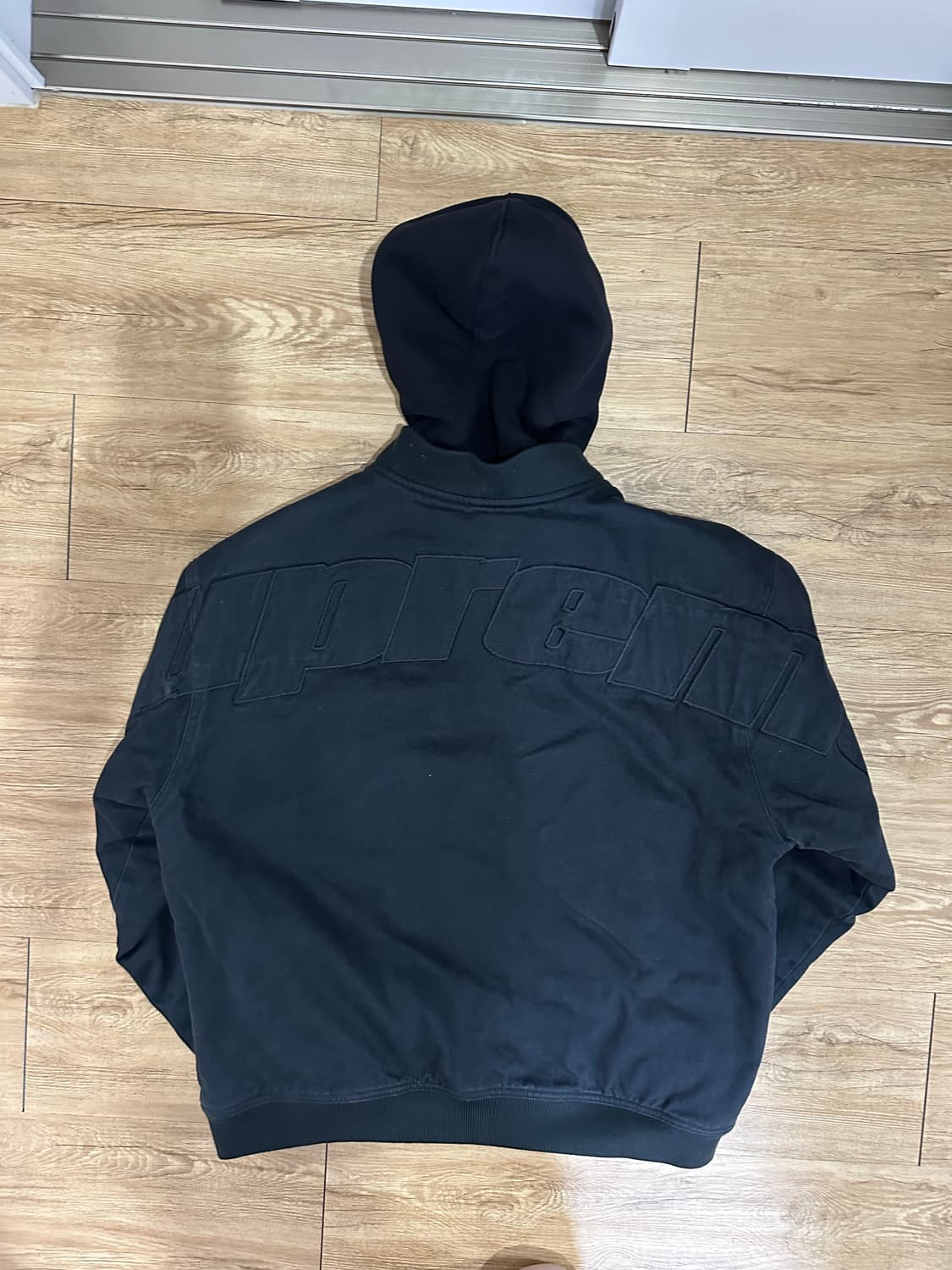 슈프림 트윌 후드 바시티 자켓 L사이즈 상품이미지2