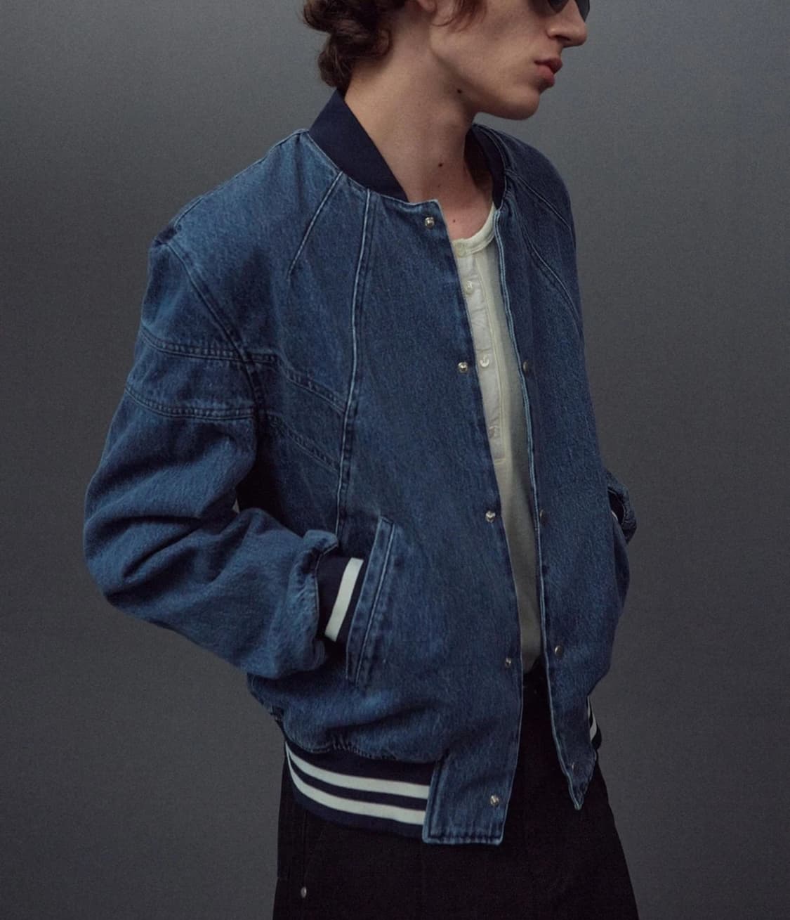 라벨아카이브 데님 봄버 자켓 MEN 1 상품이미지1