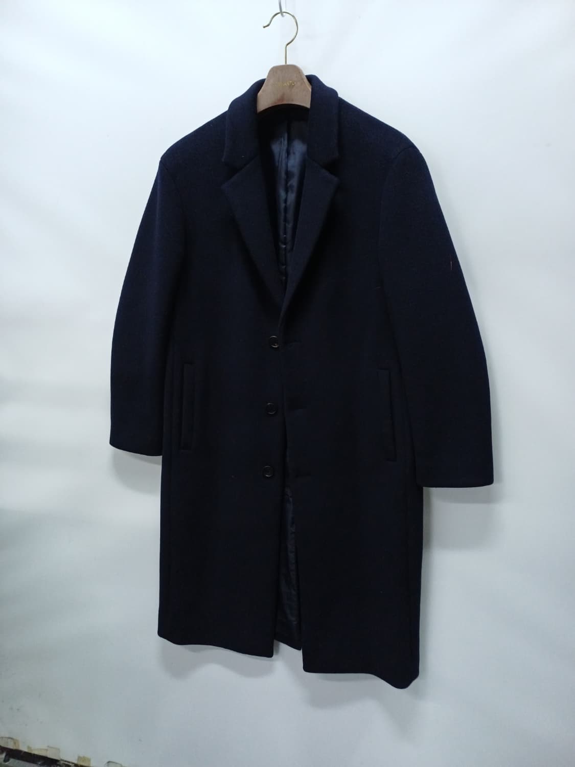 무신사스탠다드 캐시미어 세미오버 싱글코트 (M 95~100) 상품이미지2