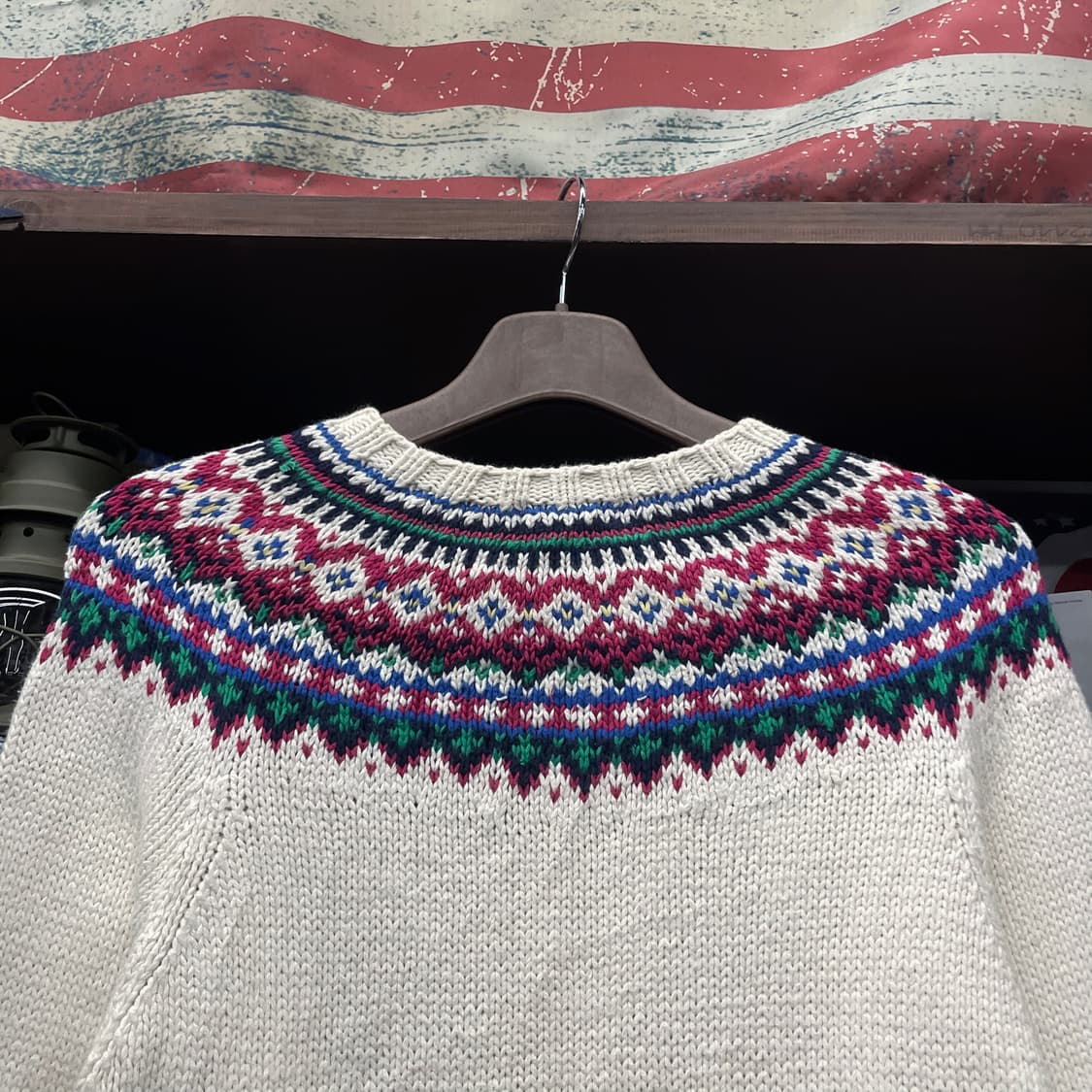 폴로 랄프로렌 울 노르딕 숄더 버튼 패턴 니트 스웨터 상품이미지4