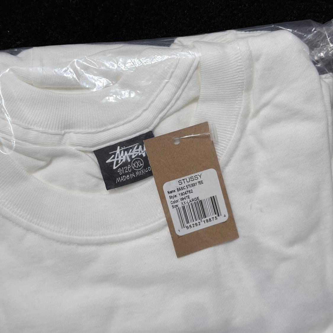 (2XL) 스투시 베이직 로고 티셔츠 새상품 상품이미지3