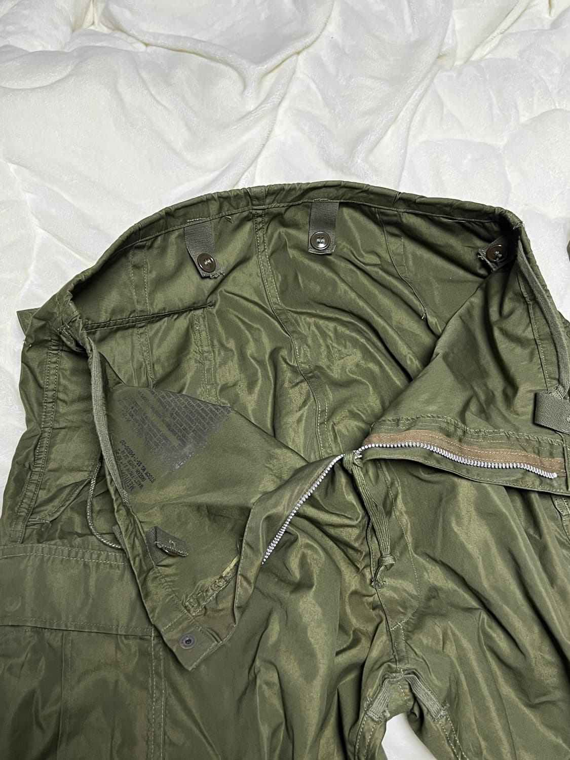 미군 m51 아크틱 쉘 오리지널 팬츠 상품이미지2