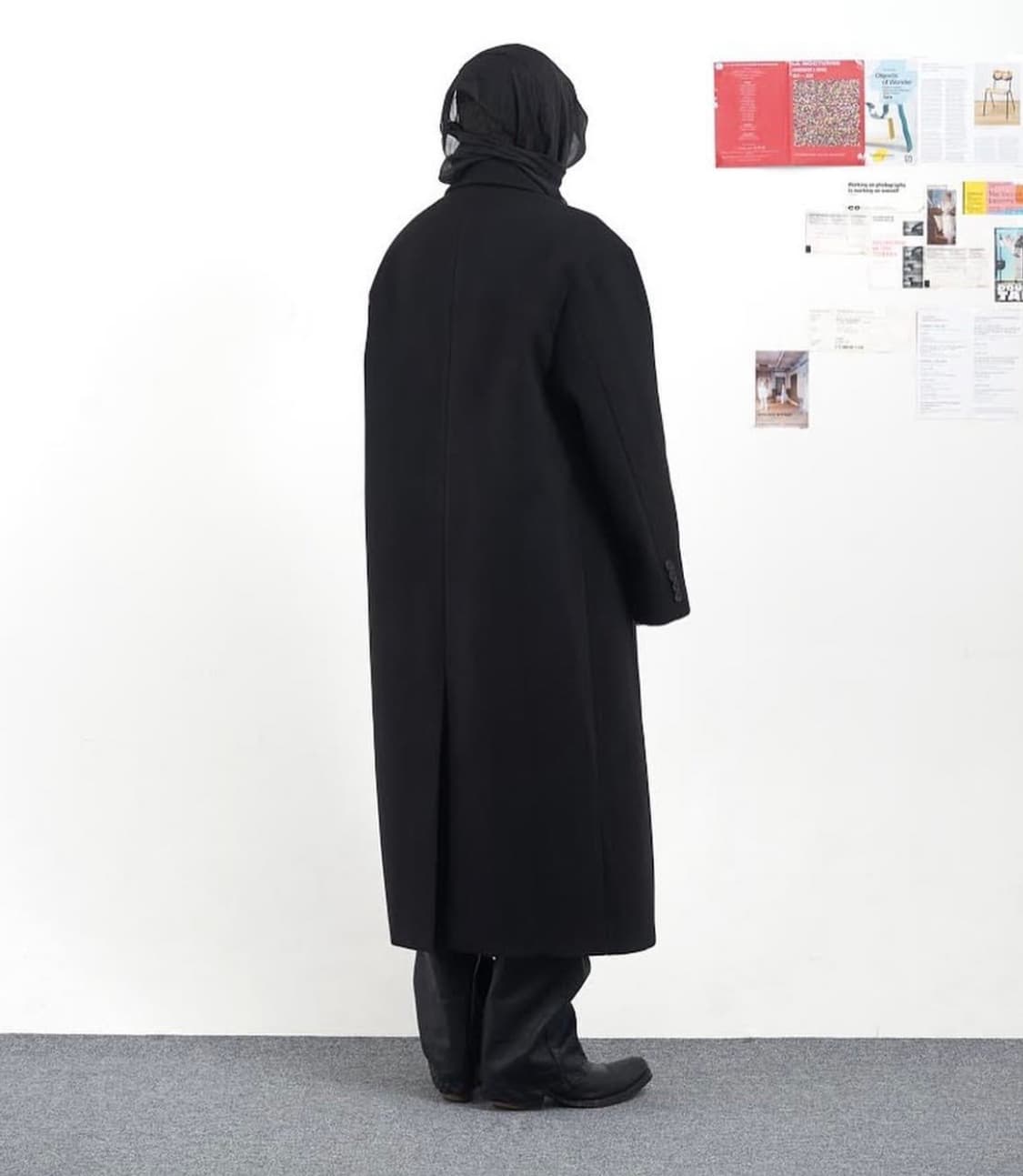 Object Service 더블 브레스티드 울 코트 상품이미지3