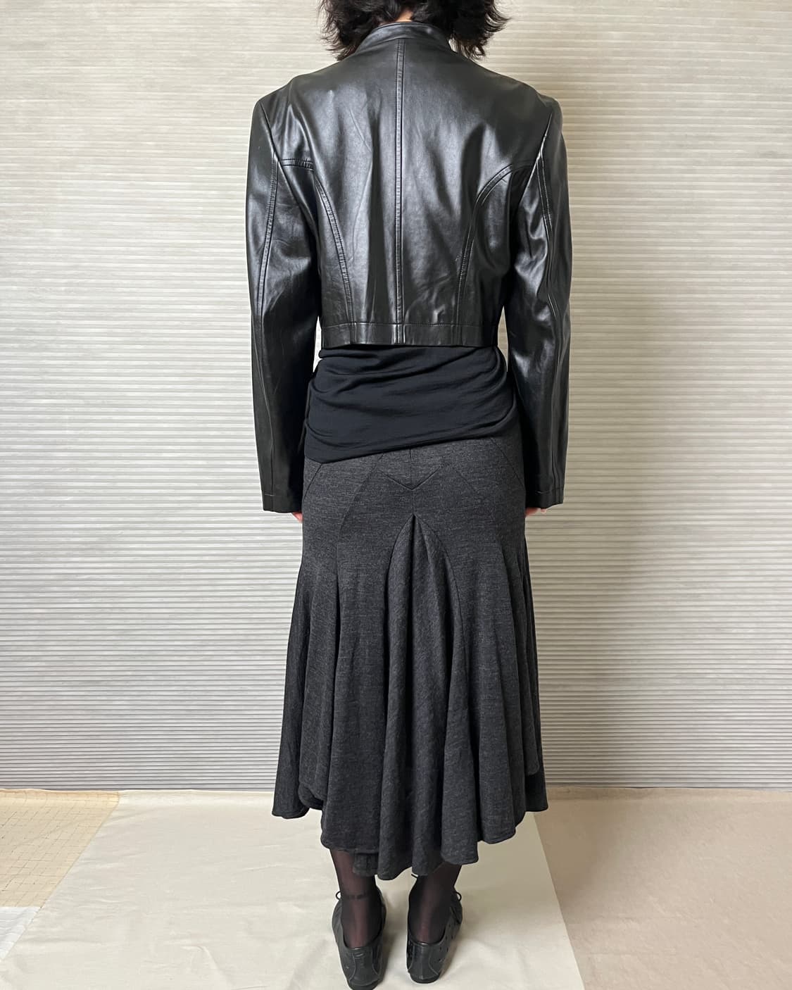 90s 꼼데가르송 레더 더블 크롭 자켓 comme des garcons 상품이미지9
