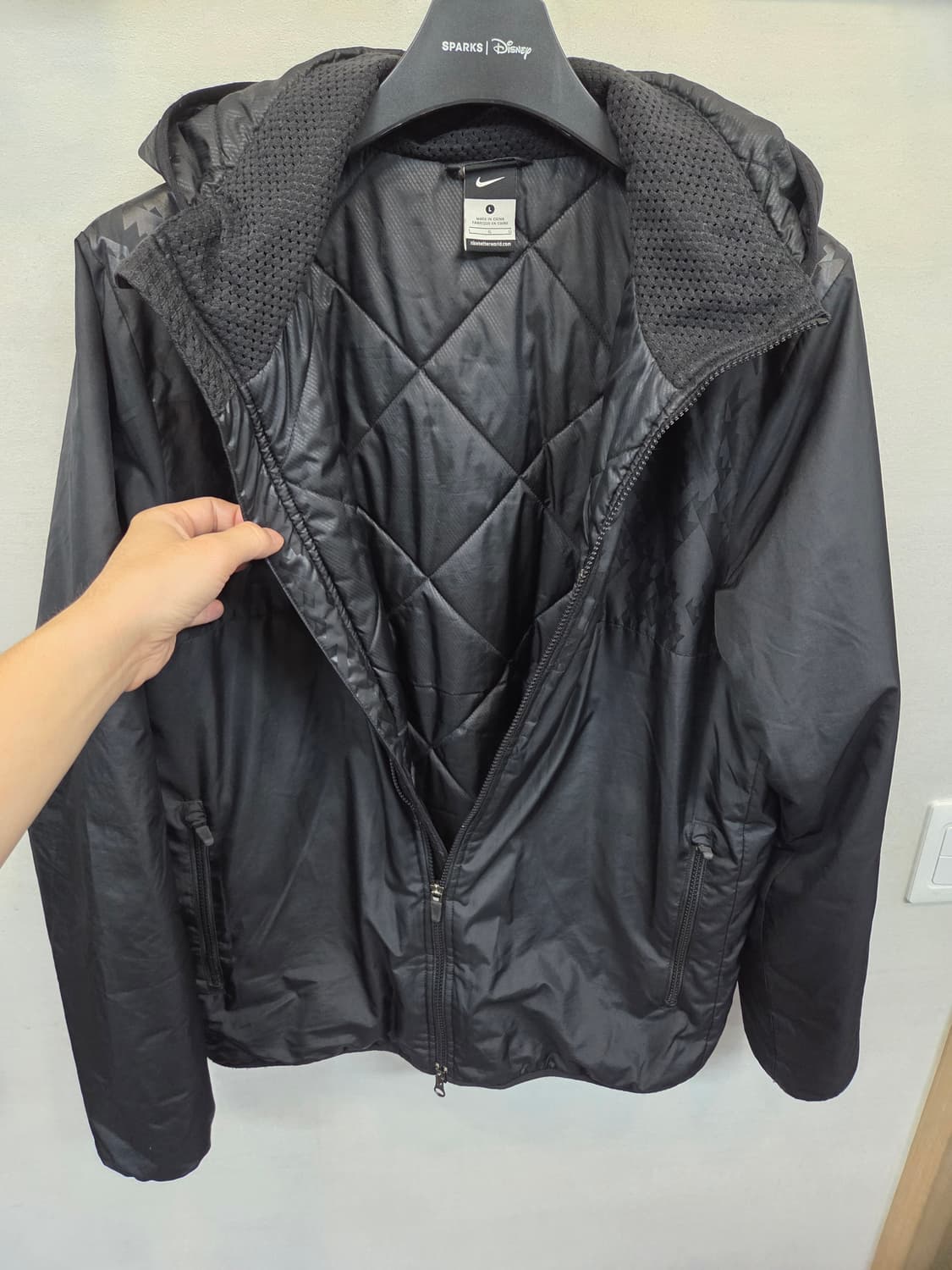 나이키 올드스쿨 필파워 투웨이 방풍 경량패딩 자켓 L 상품이미지5