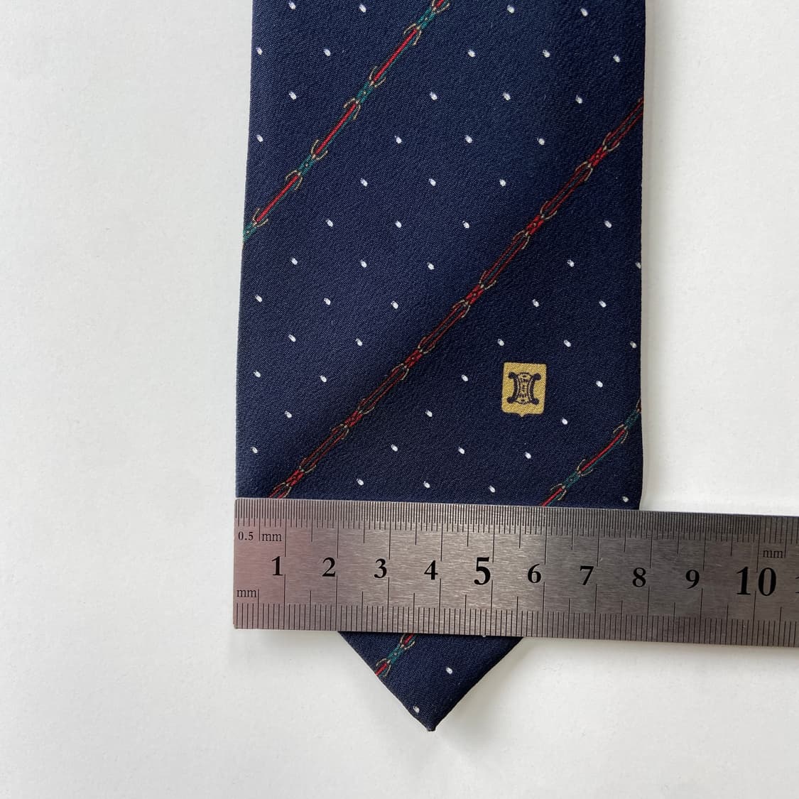 셀린느(celine) 심플로고 명품 정품 넥타이 7.7cm 상품이미지8