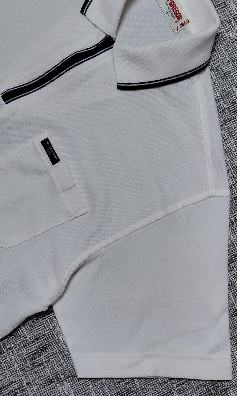 [L] McGREGOR 재팬라인 하프 집업 피케 셔츠 상품이미지3