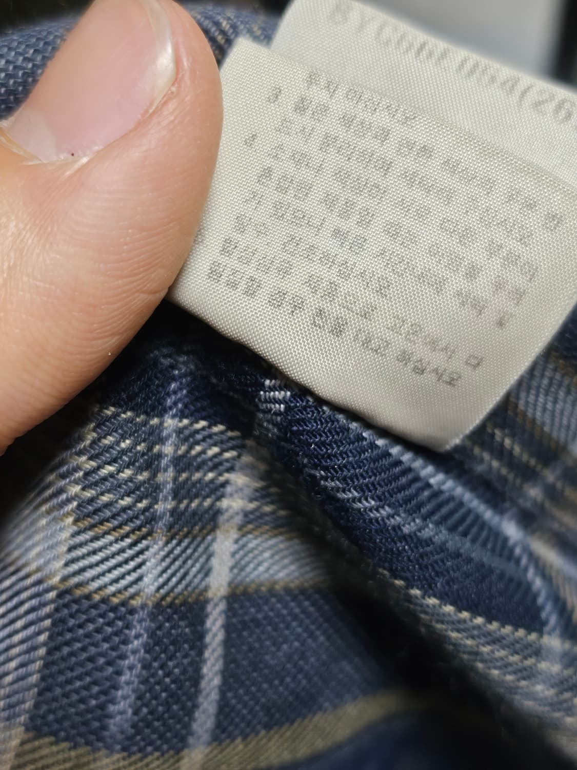 90s 입생로랑 그래니룩 체크 셔츠 105 상품이미지8