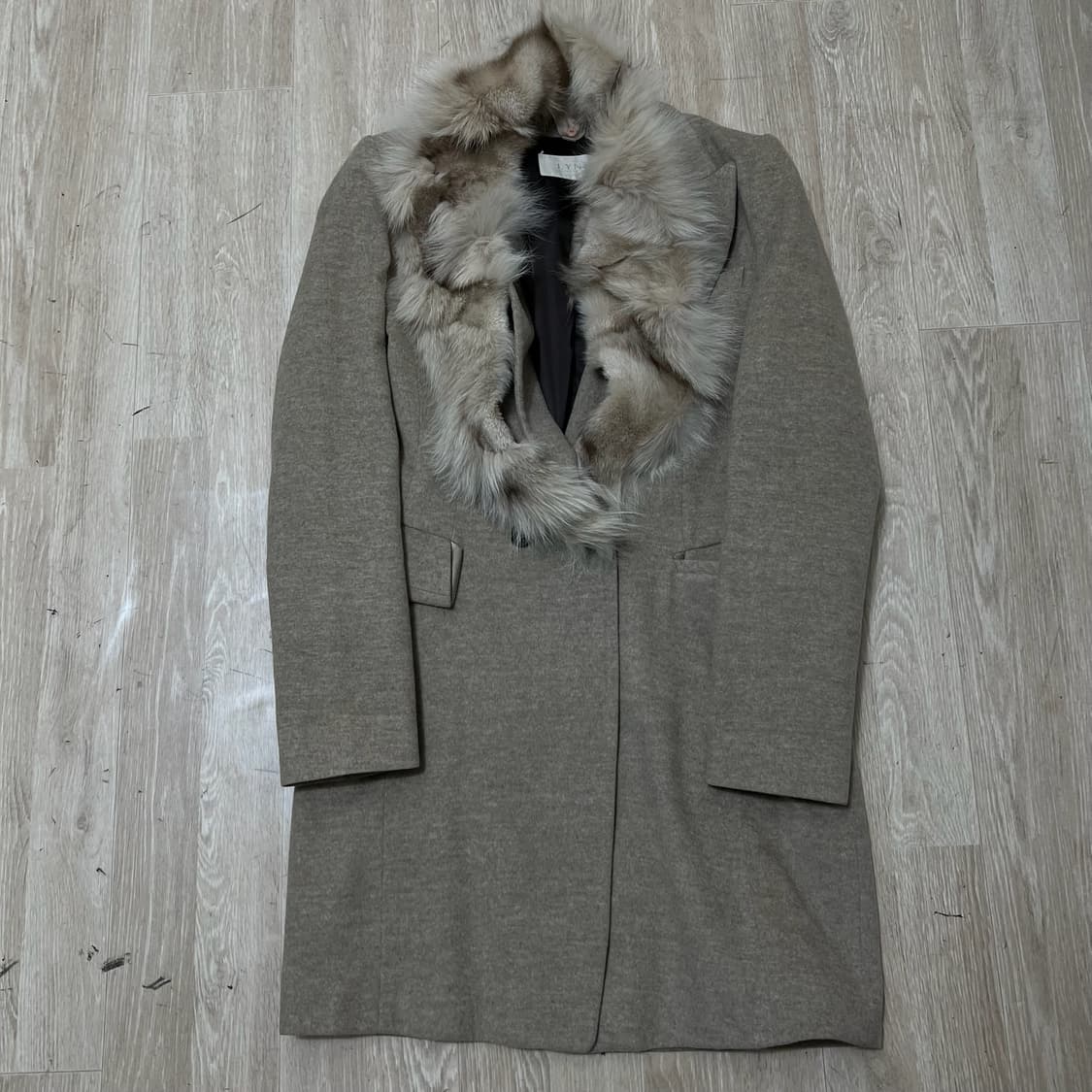 케네스린 여성 폭스퍼 트리밍 럭셔리 코트 55-66  상품이미지1