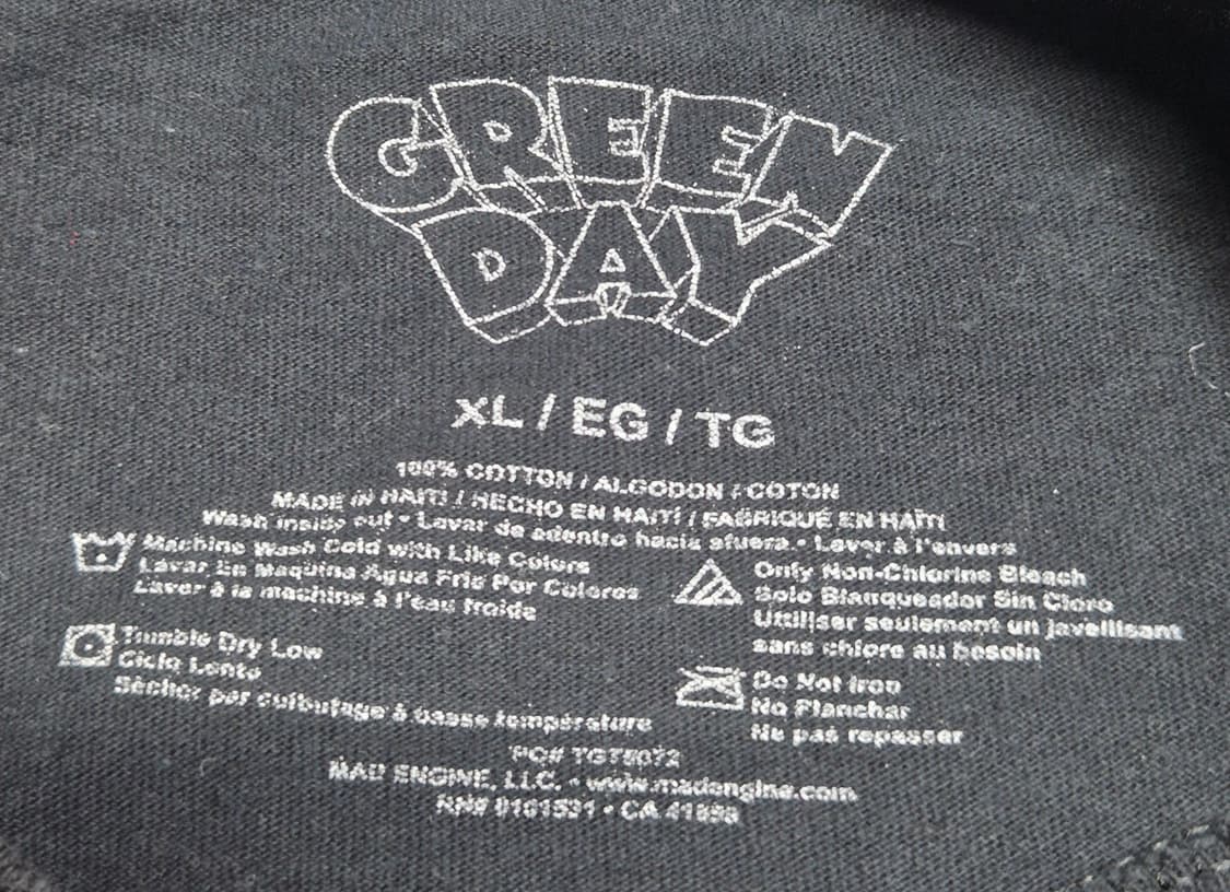 [XL] 그린데이 오피셜 티셔츠 -557 상품이미지3