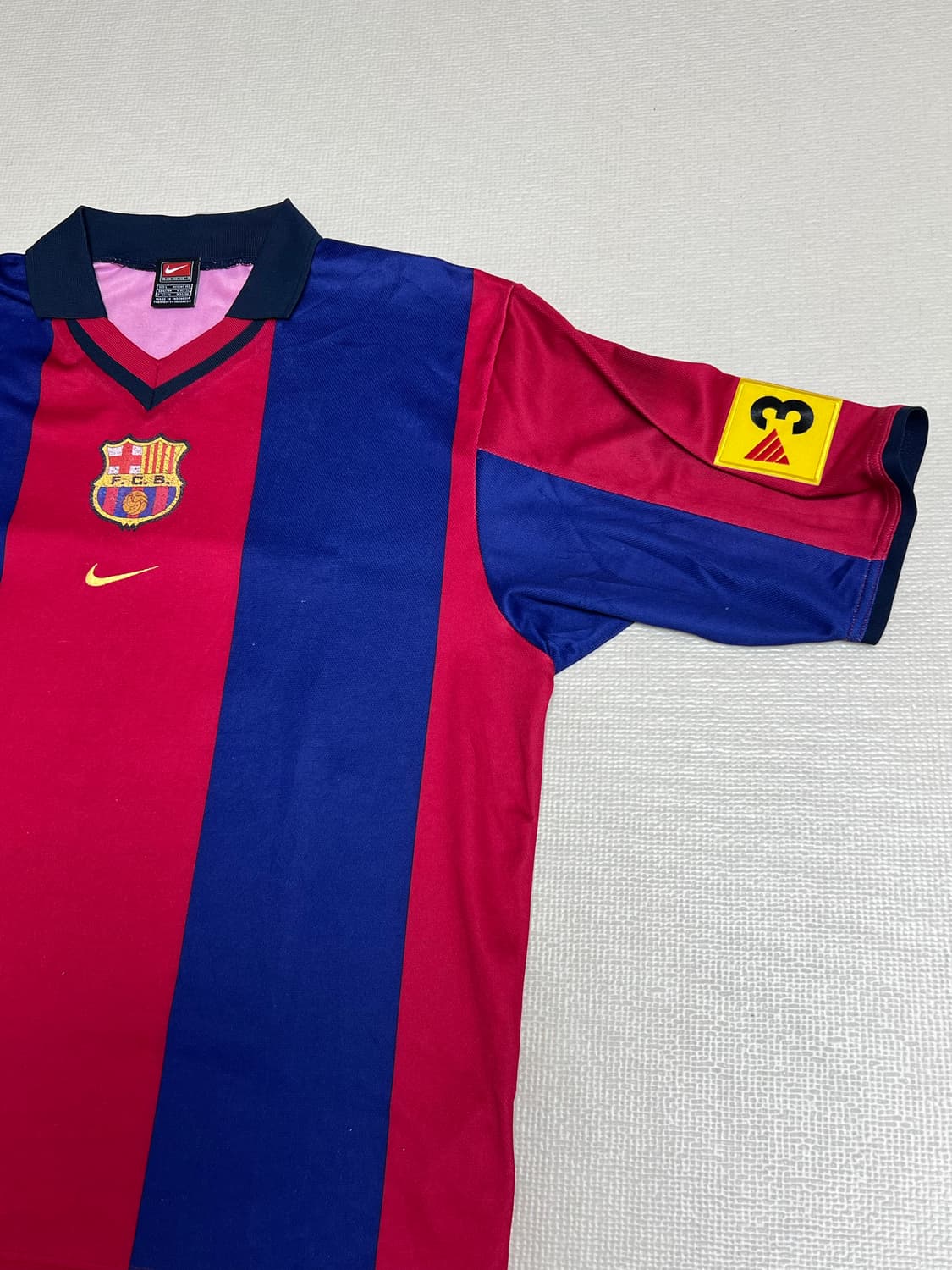00/01 나이키 바르셀로나 홈 유니폼 퓨욜 L사이즈 상품이미지2