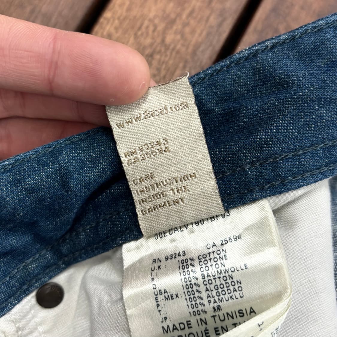 (28) 디젤 브래덤 데미지 생지 데님 팬츠 상품이미지8