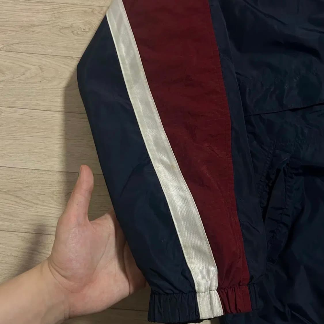 나이키 버건디 네이비 올드스쿨 빅스우시 바람막이(XL) 상품이미지5