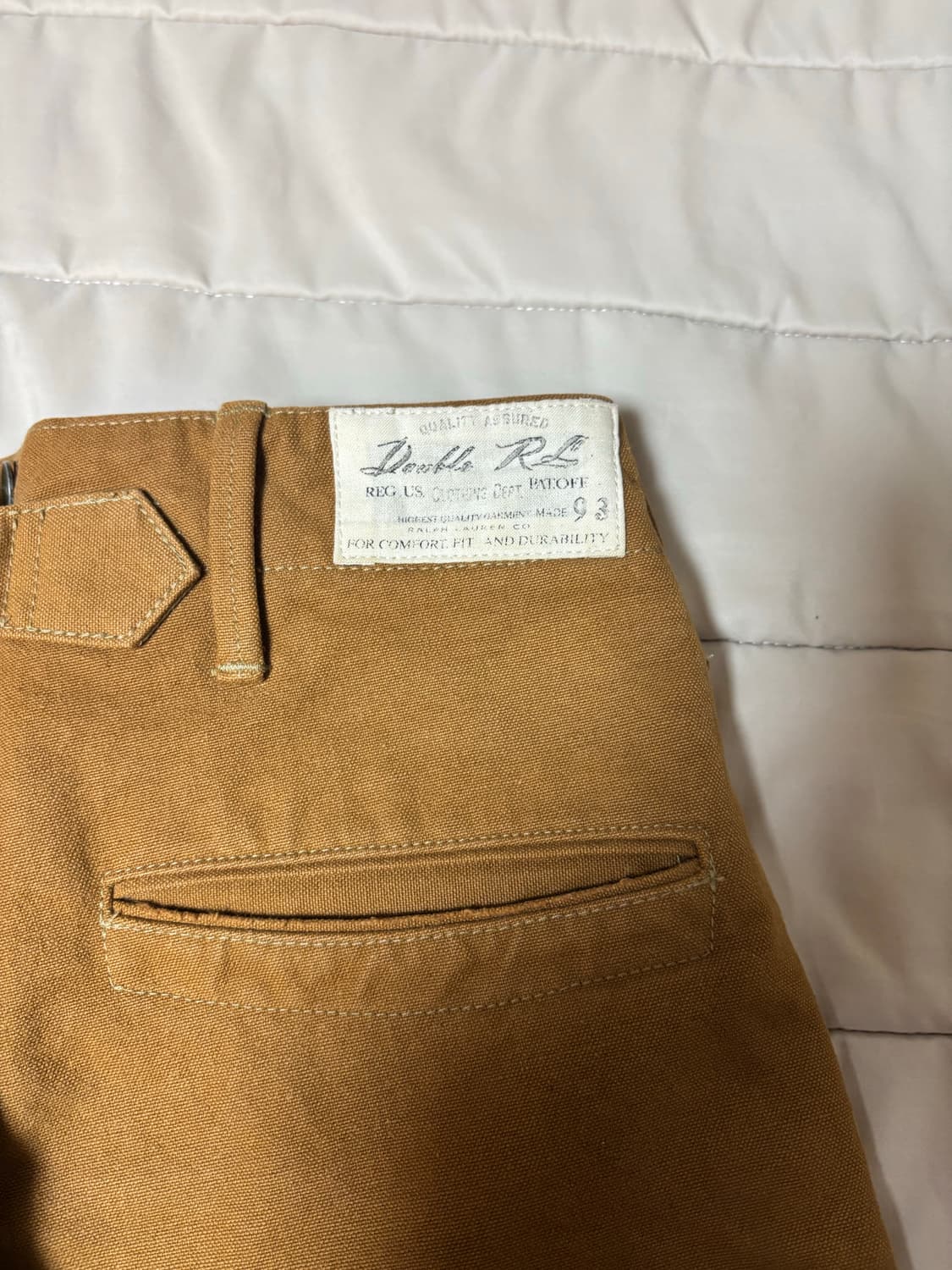 Rrl 더블알엘 신치백 캔버스 워크팬츠 31x30 상품이미지7