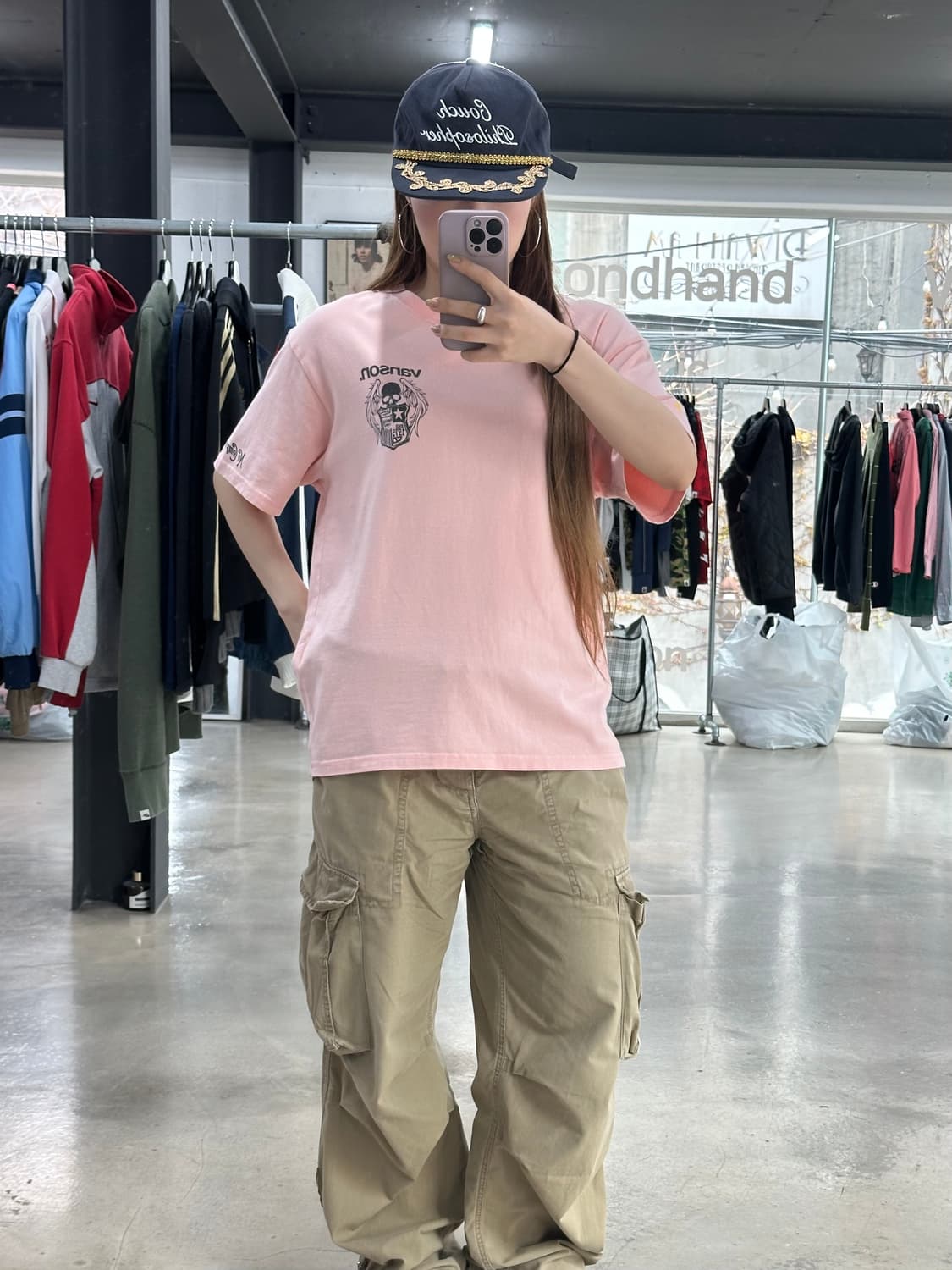 벤슨 스컬윙 반팔티 핑크 상품이미지5