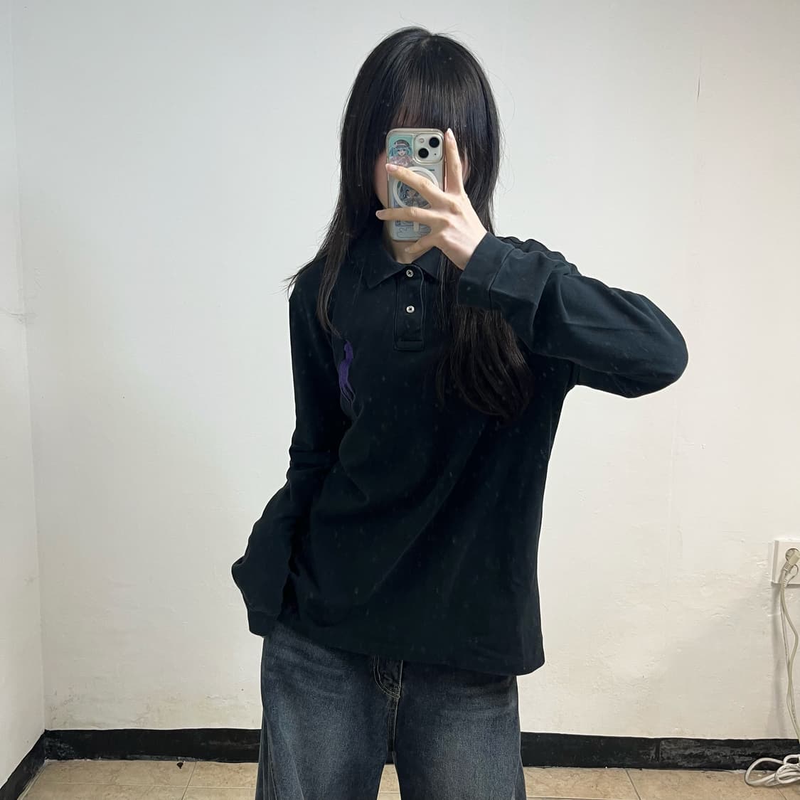 Polo big pony black collar t-shirs 상품이미지1