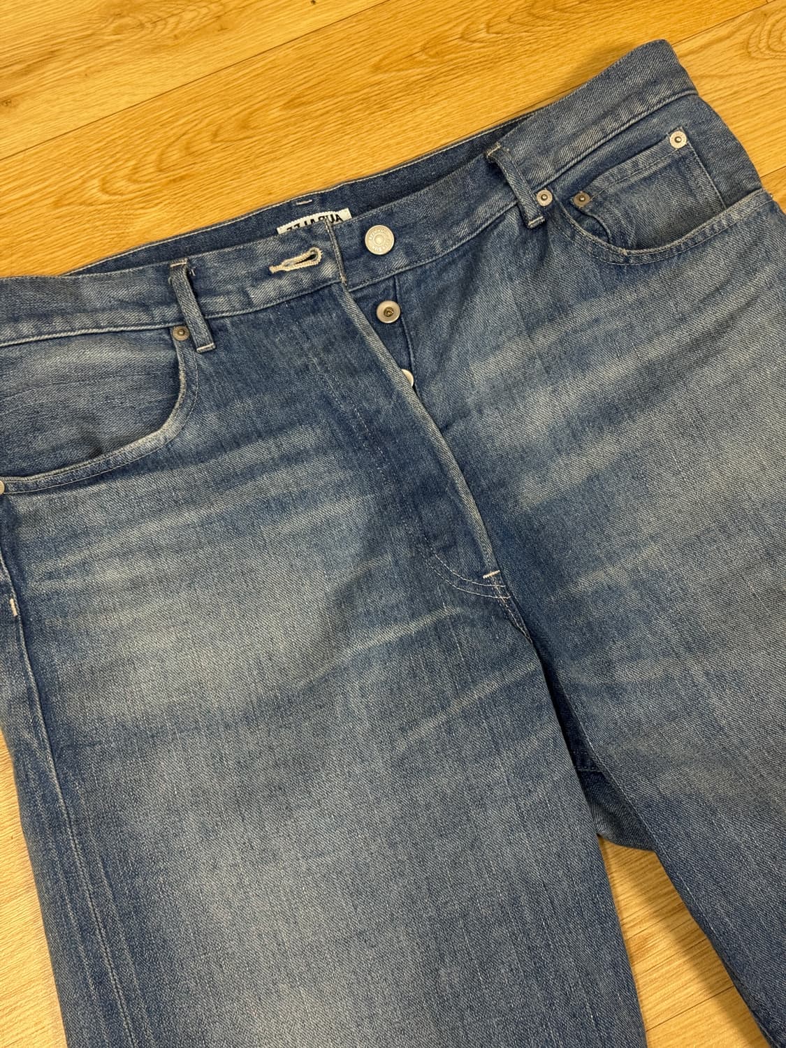 [4] 오라리 25ss 라이트 셀비지 와이드 데님 상품이미지1