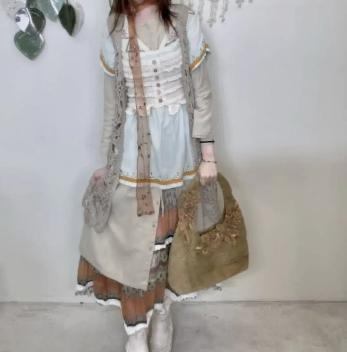 크루빈티지 코디 코디셋 빈티지 세트 히피 수린코디 모리 페어리 하구미 상품이미지1