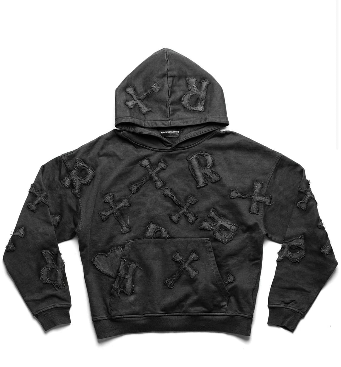레이서 월드와이드 블랙 패치 후디 xl사이즈 상품이미지1