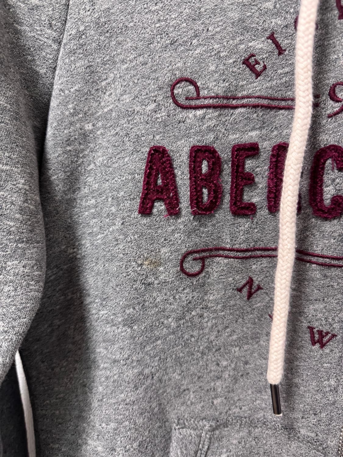 아베크롬비 슬림핏 차콜 후드집업 상품이미지5