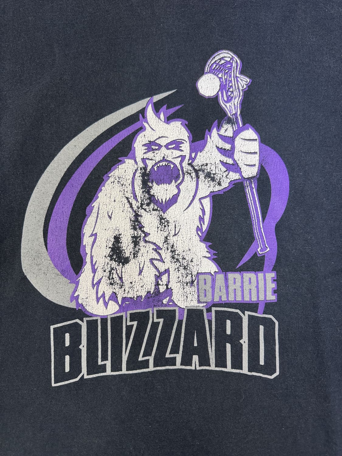 빈티지 배리 블리자드 BARRIE BLIZZARD 라크로스팀 티셔츠 XL 상품이미지2