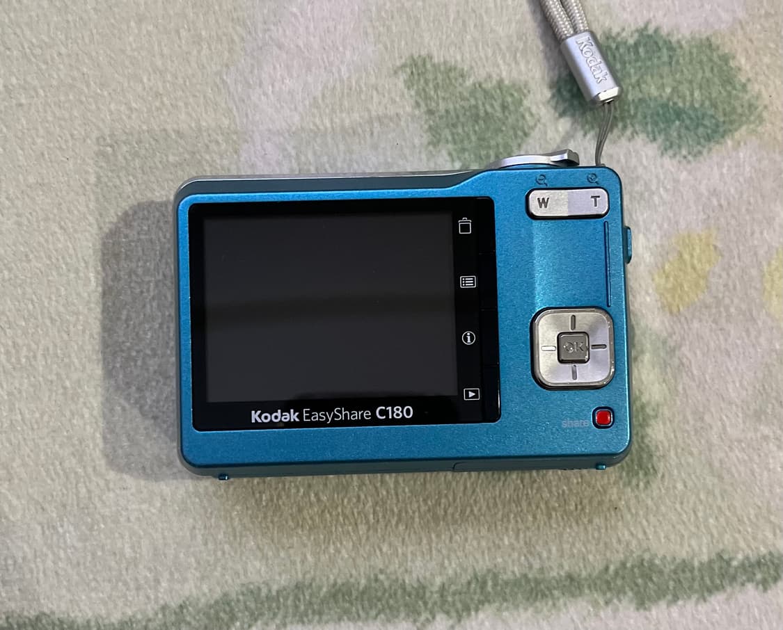 코닥 c180 청량한 블루 색상 빈티지 디카 카메라 상품이미지2