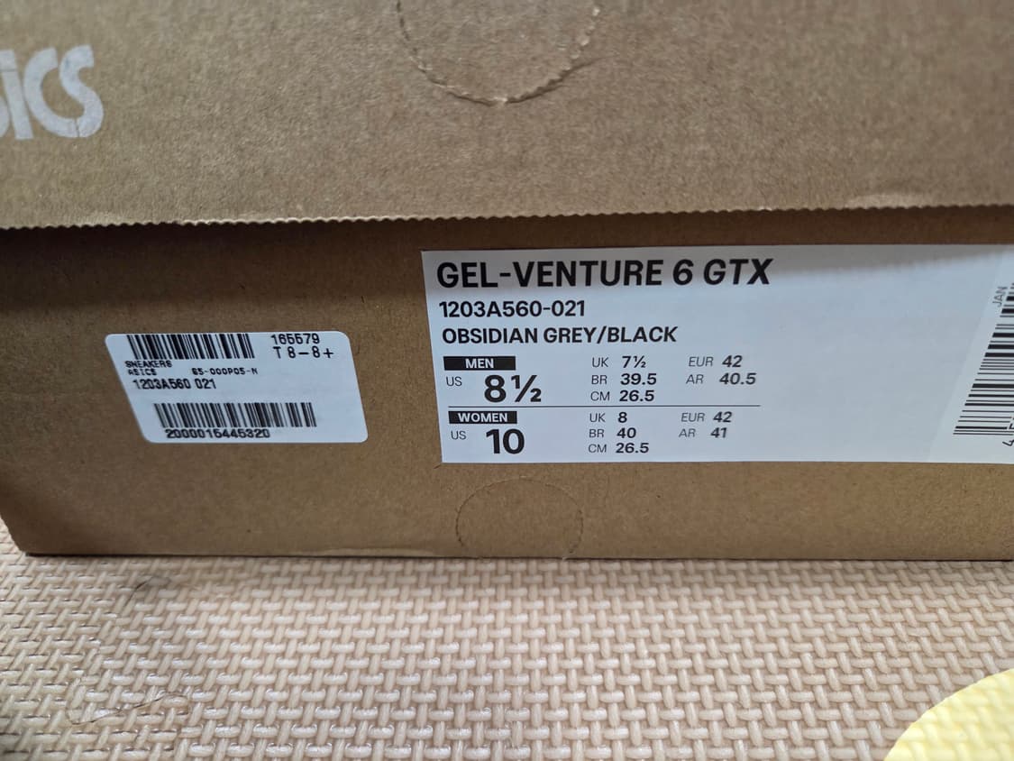 아식스 젤벤쳐 6 고어텍스 GTX 옵시디언 그레이 블랙 상품이미지7