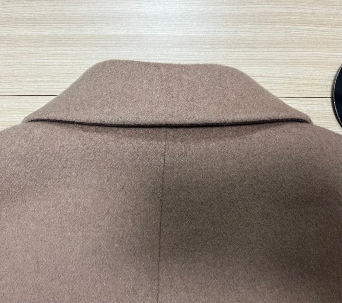 [95] 앤듀 캐시미어 블렌디드 코트 세미오버핏 카멜 상품이미지9