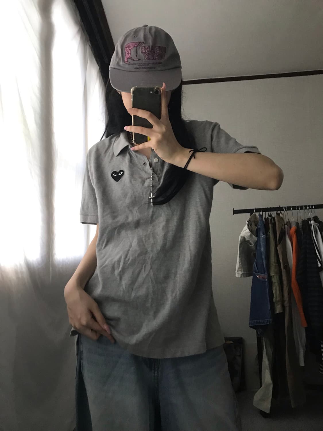 꼼데가르송 그레이 반팔티셔츠 상품이미지6