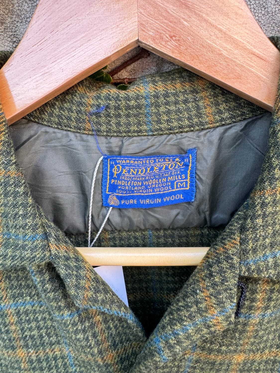 6~70s pendleton 펜들턴 울 체크 클래식 플란넬 셔츠 M 상품이미지5