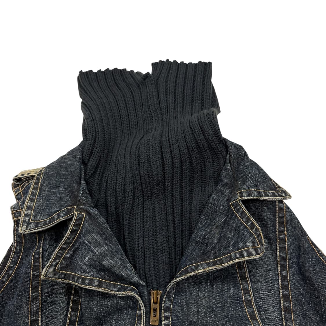 리바이스 빈티지 청 데님 워크 니트 베스트 Y2K 조끼 95 상품이미지2
