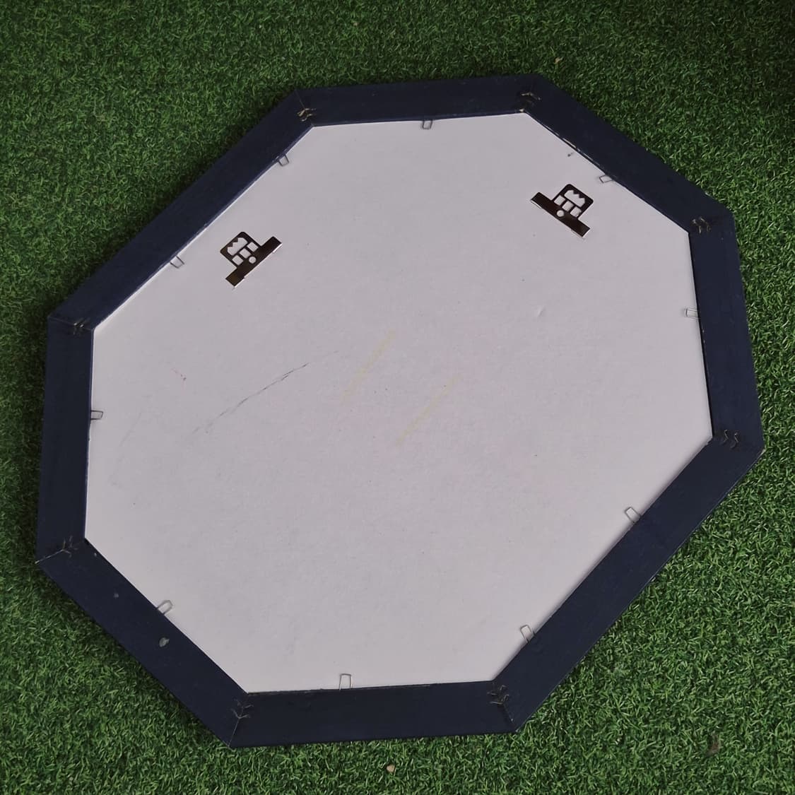 70s 이탈리아 엔틱 플로랄 8각 아트 벽거울 상품이미지9