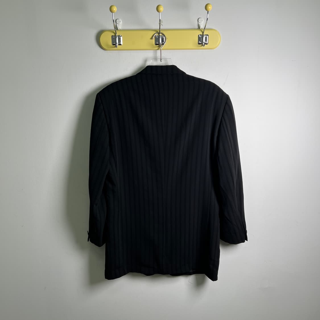 지아니 베르사체 빈티지 블랙 스트라이프 싱글 블레이저 상품이미지2