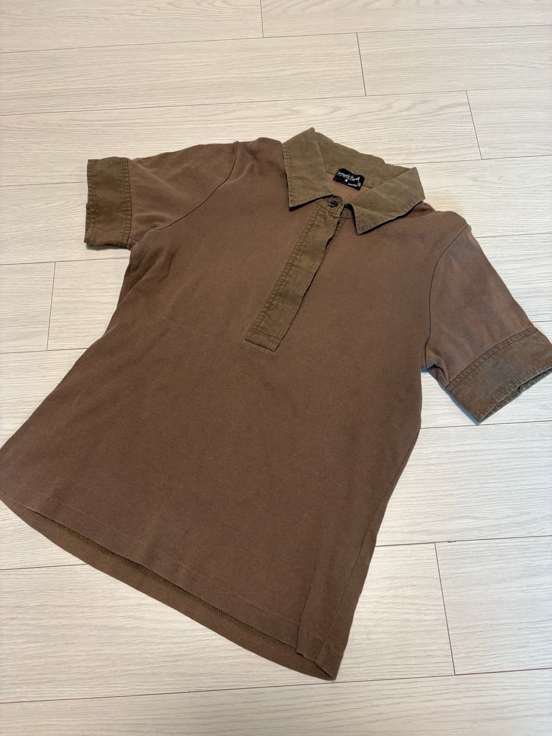 MHL 마가렛호웰 폴로 티셔츠 브라운 상품이미지3