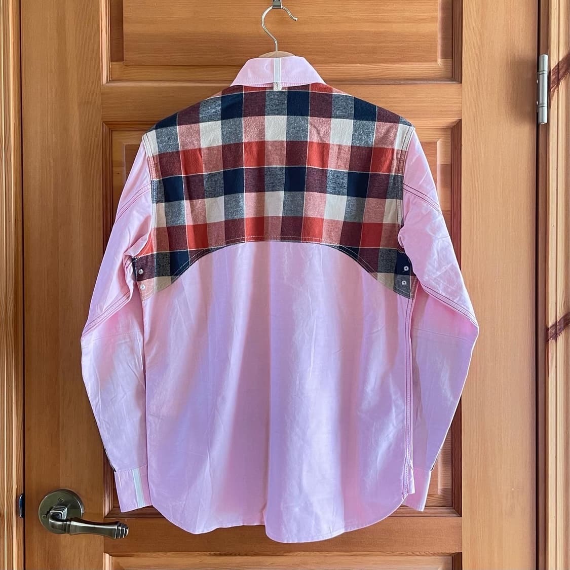 준야와타나베 꼼데가르송 체크 셔츠 핑크 2017 상품이미지4