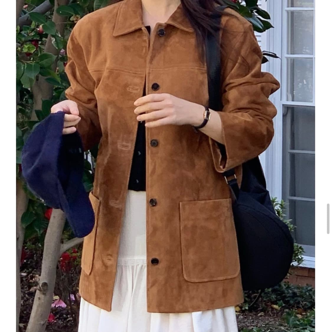 베르가못 고트 가죽 자켓 브라운컬러 새상품 상품이미지7