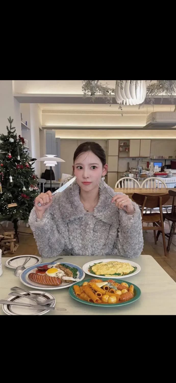 비터셀즈 컬리 카라 퍼 자켓 - 그레이 상품이미지2