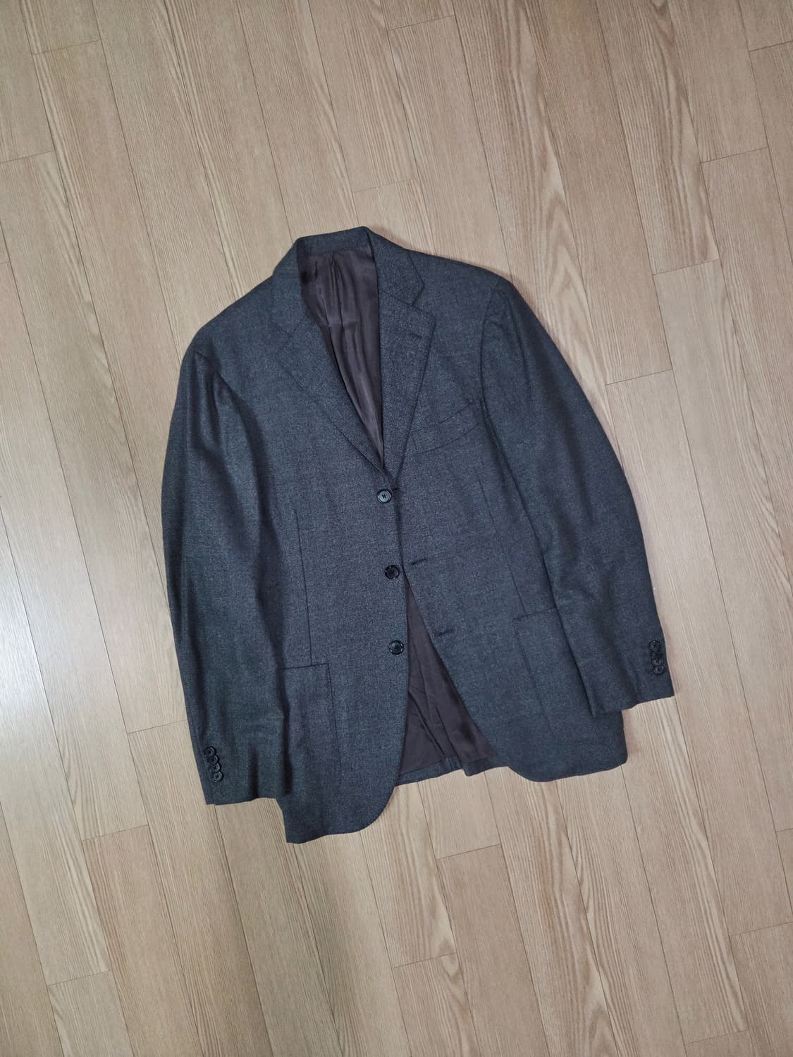 쉽스 재팬 레다 패브릭 쓰리 버튼 블레이져 상품이미지3